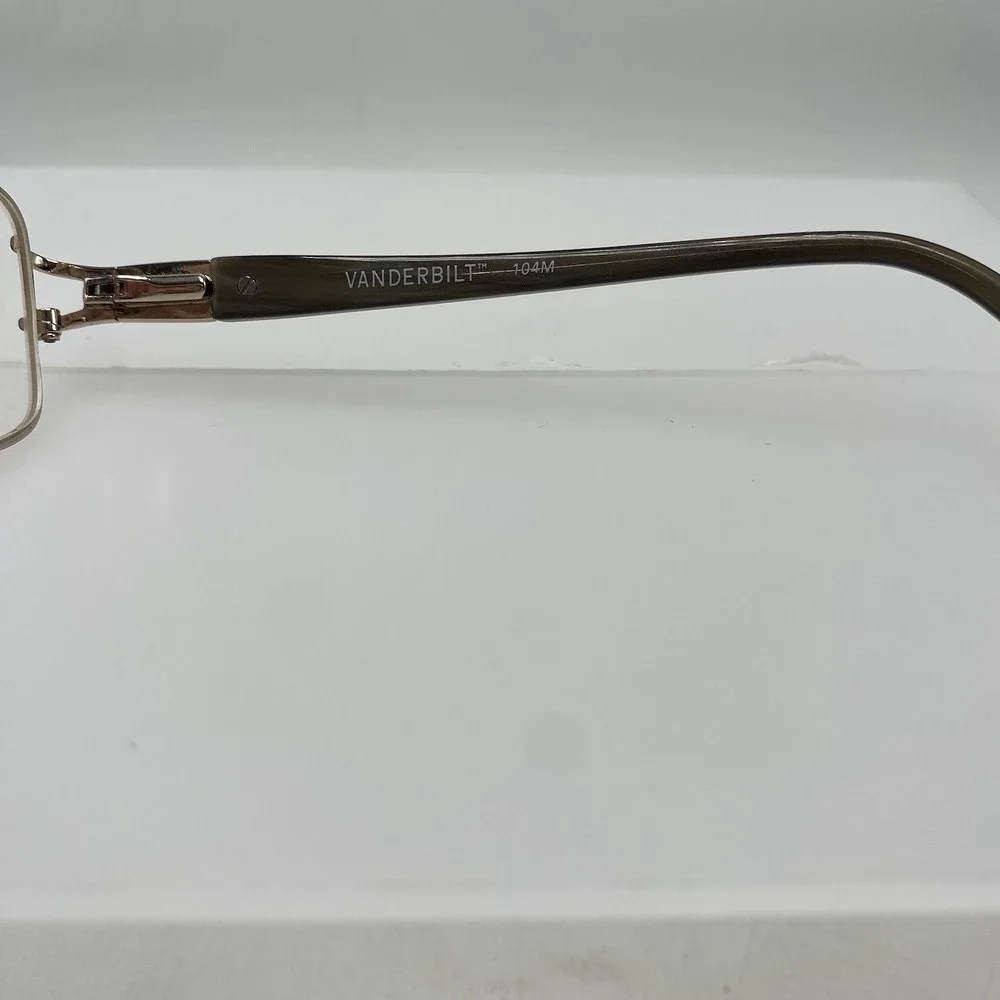 Zyloware Eyeglasses FRAMES ONLY Vanderbilt 104M Full Rim 135 Rose Gold 228